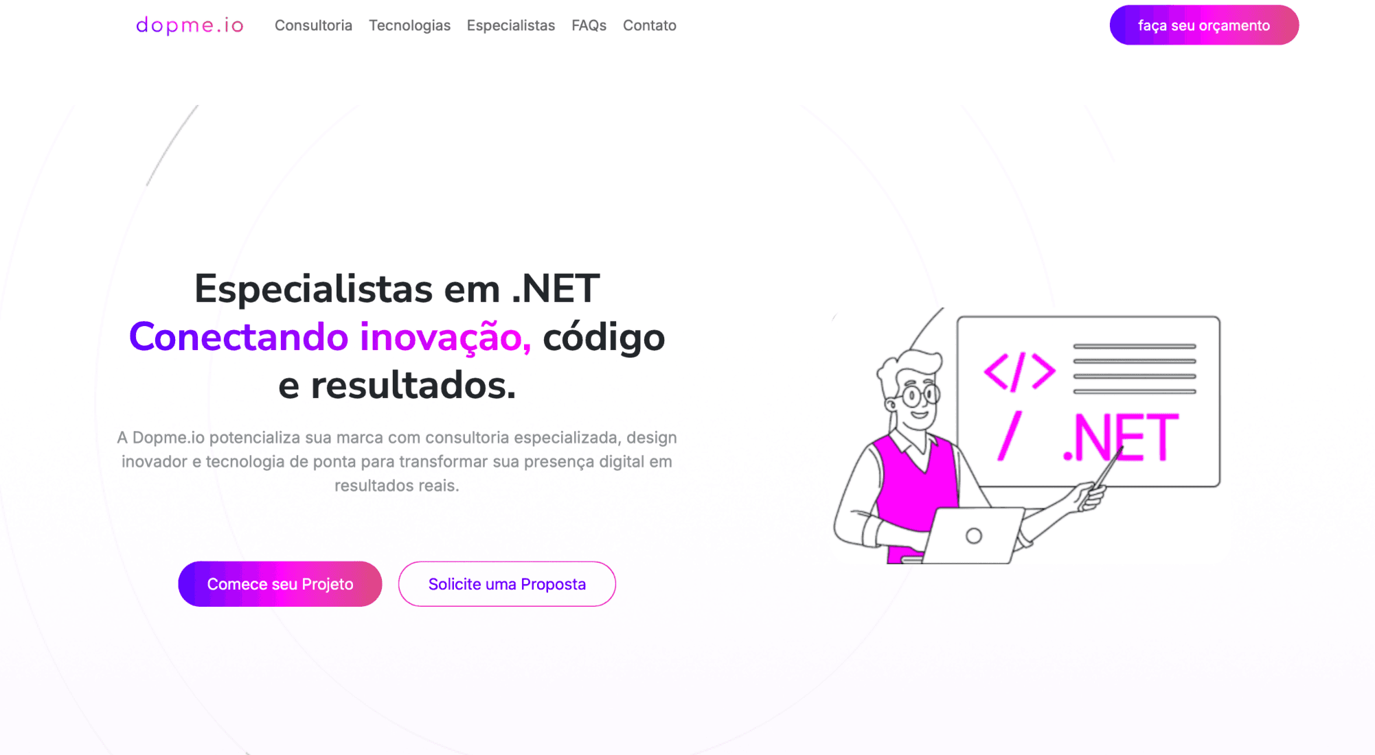 DOPME.IO - Landing Page